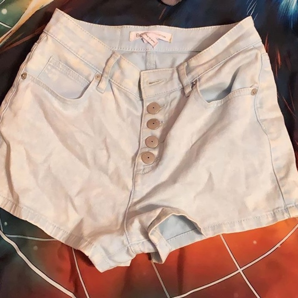 BCBG High Wasted Stone Washed Shorts